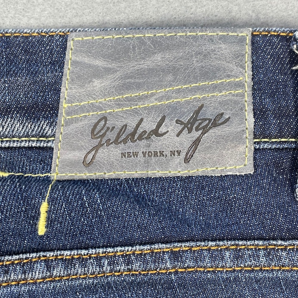 Gilded Age Blue Jeans GA-1025 Utiel Button Fly Made in Italy Mens 34x34 - Picture 3 of 13
